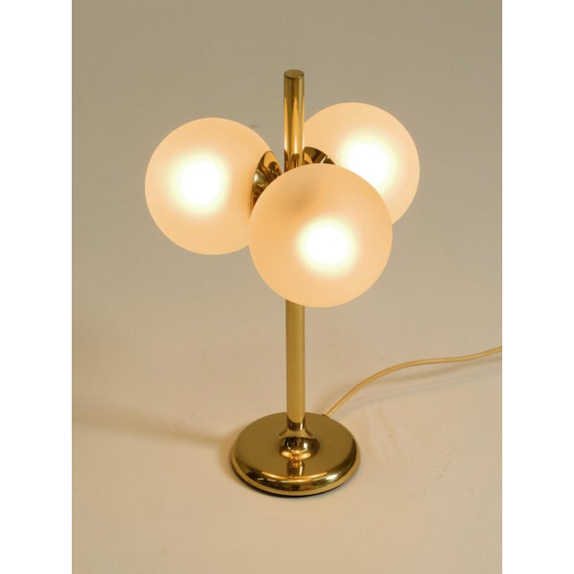 Metal Vintage Space Age Brass Table Lamp from Kaiser Leuchten, 1960s For Sale - Image 7 of 18