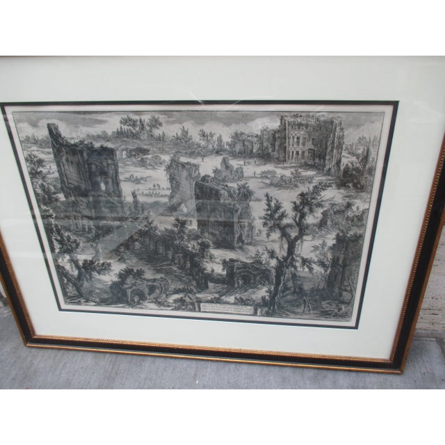 Black Set of 4 Piranesi Etching Circa 1760 - a Set of 4 For Sale - Image 8 of 11