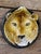 Vintage Italian Glazed Terracotta Lion Wall Plate | Sculptural Ceramic Wall Art For Sale In Naples, FL - Image 6 of 11