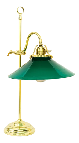 Art Deco Condor Table Lamp with Original Antique Glass Shade, Vienna, 1920s