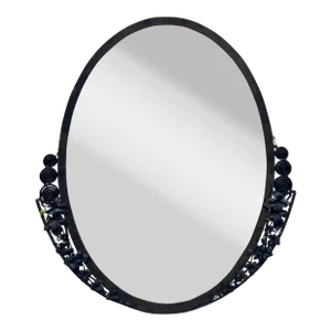 Art Deco Wrought Iron Edgar Brandt Style Mirror