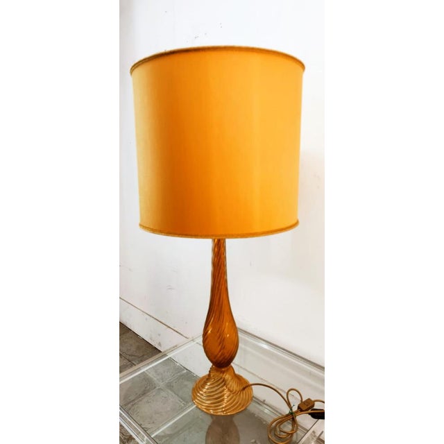 Golden Murano Light with Lampshade For Sale - Image 14 of 18