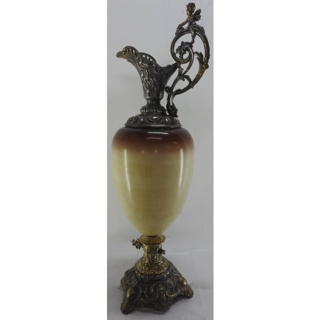 Victorian Hand Painted Porcelain Jardinière, 19th Century, French For Sale - Image 3 of 9