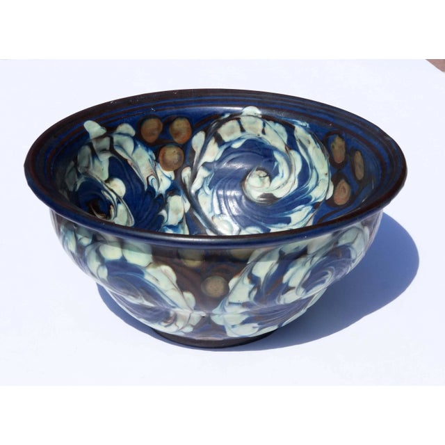 1930's Art Pottery Bowl by Herman Kähler Denmark For Sale In Rochester - Image 6 of 6