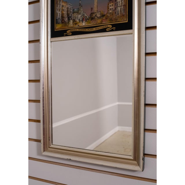 Mt Vernon Place Eglomise Panel Top Mirror For Sale In Philadelphia - Image 6 of 9