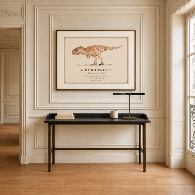 Not Yet Made - Made To Order Atelier Aria Lumae Kai Hanna Van Wouden Giganotosaurus Carolinii Original Scientific Watercolor Fine Art Cotton Rag Gallery Board Print 20 X 16 For Sale - Image 5 of 15