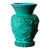 Curt Schlevogt for Ingrid Malachite Glass Ram & Bird Vase – Czech Art Deco, 1930s For Sale