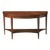Astor Demilune Console Table, Medium Brown For Sale