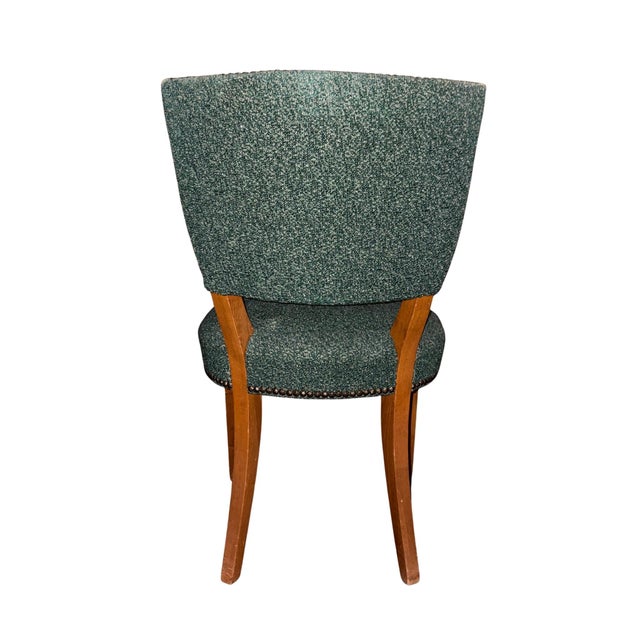 Mid Century Modern Upholstered Side/Desk Chair For Sale - Image 4 of 8