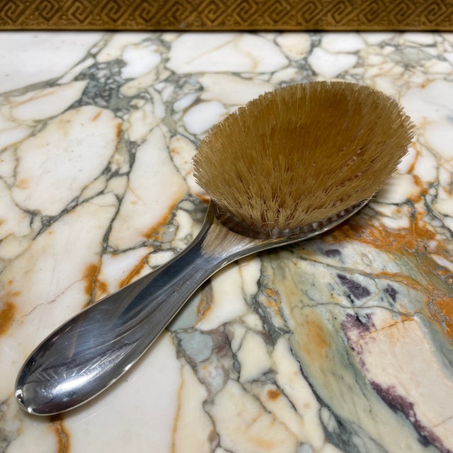 Late 19th Century Sterling Silver Hand Held Bristle British For Sale - Image 5 of 8