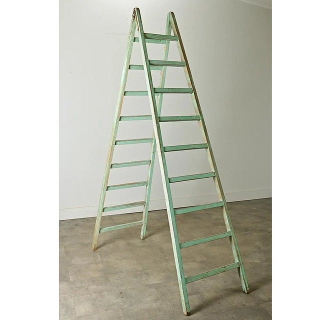 English 19th Century Painted Folding Ladder For Sale - Image 11 of 12