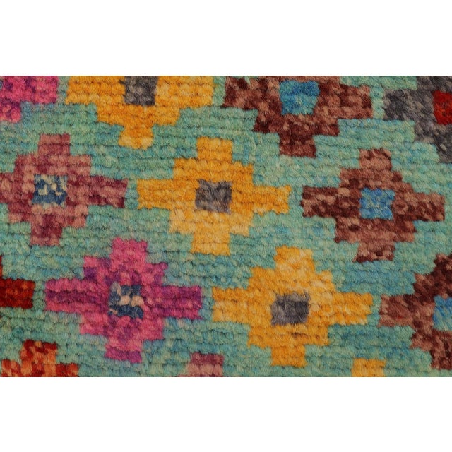 Eclectic Balochi Blue/Red Wool Rug - 3'4''x5'1'' For Sale In New York - Image 6 of 11
