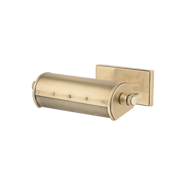 Industrial Gaines 1 Light Picture Light - Aged Brass For Sale - Image 3 of 3