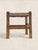 1920s Antique English Oak Stool With Woven Rush Top For Sale - Image 5 of 8