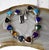 Mexican Vintage Mexican 950 Sterling Silver Multi Gemstone Tennis Bracelet For Sale - Image 3 of 17