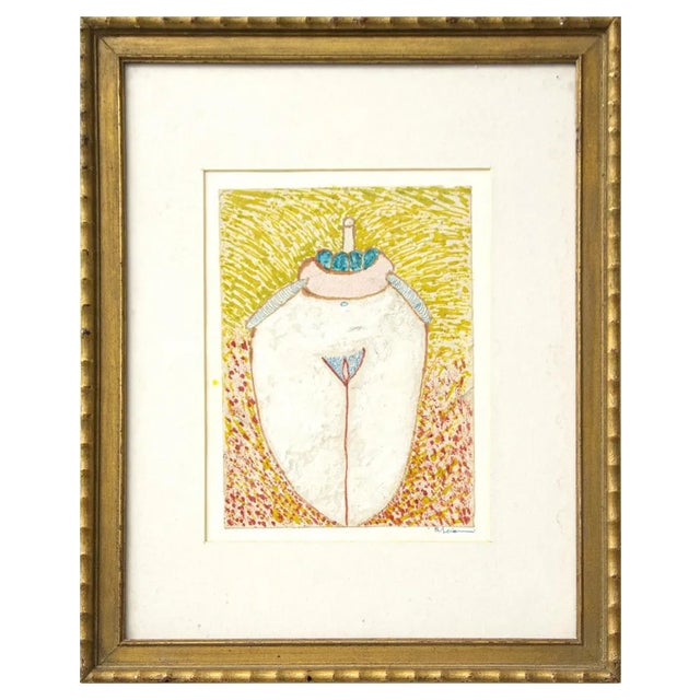 Pandora Vase, Original Drawing, Late 20th-Century For Sale