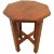 Mission Style 19th Century Oak Octagonal Small Side Drinks Table For Sale