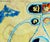 American Mid Century Yellow and Blue Large Scale Abstract by Louis Earnest Nadalini For Sale - Image 3 of 7