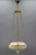 French Neoclassical Style White Alabaster, Gilt Bronze and Brass Pendant Light, 1890s For Sale - Image 10 of 18