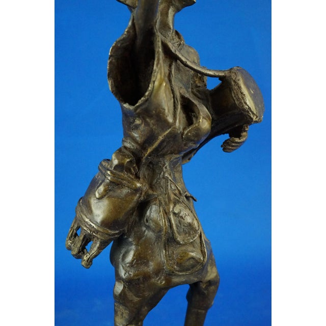 19th Century African Bronze Sculpture of Musicians, Benin, Set of 2 For Sale - Image 9 of 18