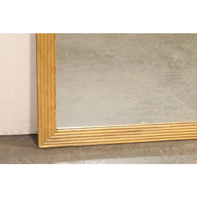 French 19th C. Mirror in Clean Lines, Gold For Sale In Atlanta - Image 6 of 8
