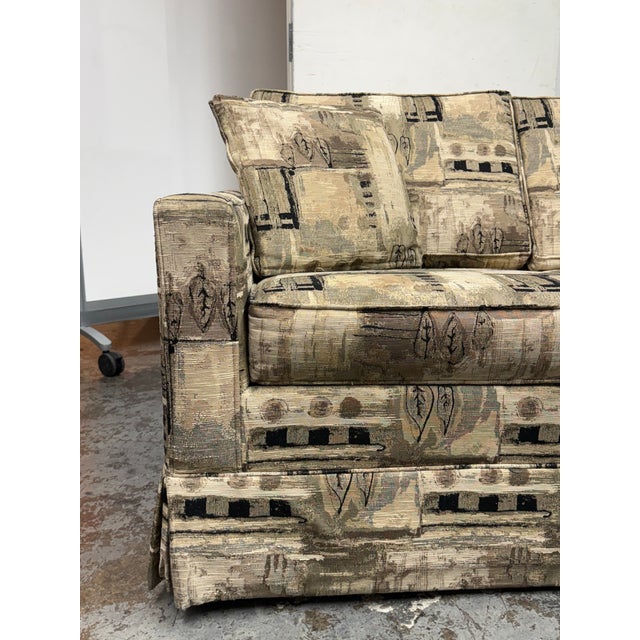 Metal Post Modern Abstract Sleeper Sofa For Sale - Image 7 of 12