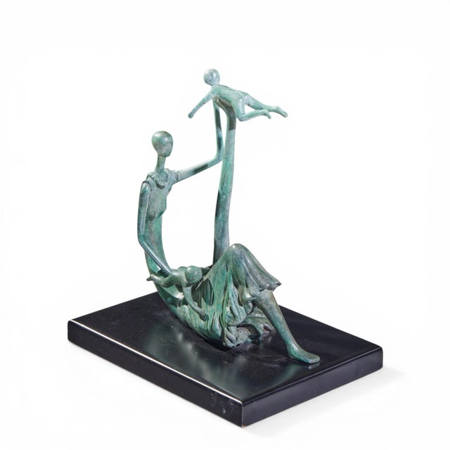 Ruth Bloch Bronze Mother and Children Signed 3/15 Sculpture For Sale - Image 9 of 9