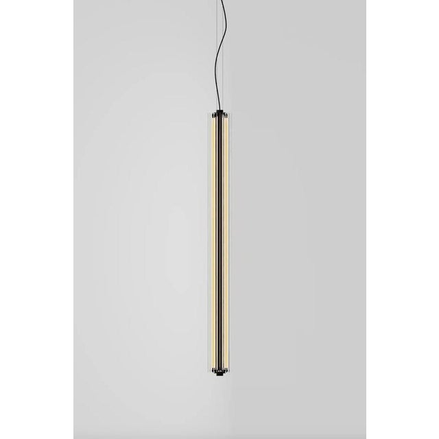 Jordi veciana b 15 t v gr transparent glass suspension lamp for parachilna suspension lamp made of an aluminum structure...