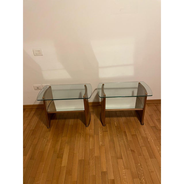1940s Bedside Tables by Pietro Chiesa for Fontana Arte, 1940s, Set of 2 For Sale - Image 5 of 5
