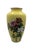 A vintage Japanese yellow cloisonné enamel vase by Ando Jubei, ca. 1930’s. The vase has a yellow enamel background with a...