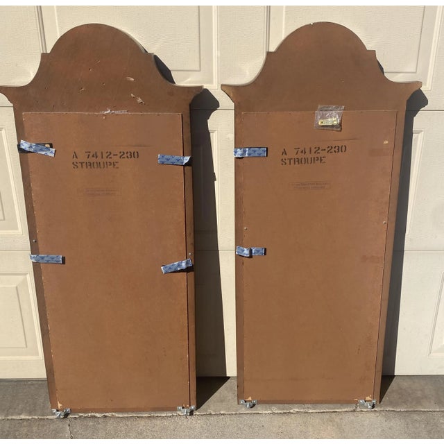 Wood Vintage 1970s Thomasville Furniture Wood Mid-Century Modern Mirror For Sale - Image 7 of 11