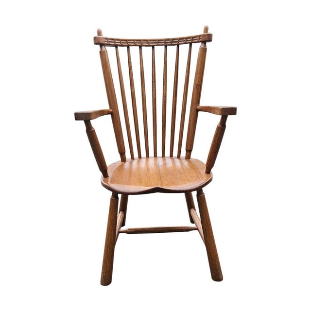 Dutch Oak Dining Armchairs from De Ster Geldermalsen, Netherlands, 1960s, Set of 2 For Sale - Image 15 of 18