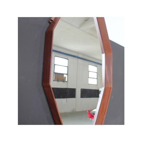 1950s Octagonal Wall Mirror, 1950s For Sale - Image 5 of 8