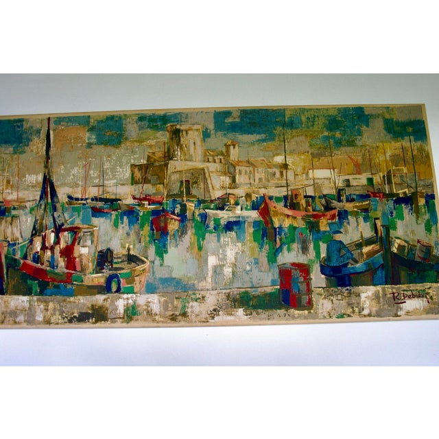 Robert Debieve, Fort de Socoa in Saint-Jean-de-Luz, 1950s, Screen Print on Fabric For Sale - Image 9 of 9