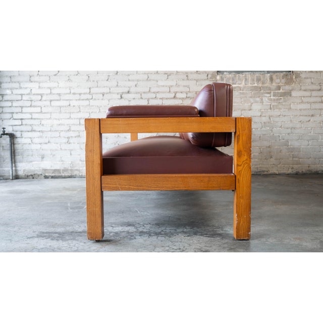 Vintage Oak Sofa Attributed to Warren Platner for CI Designs For Sale - Image 10 of 17