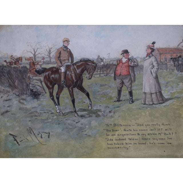 "And You Really Think" " The Boer" - That's His Name Isn't It? Will Be An Acquisition To My Stable Mr. Bull?" Art Sz: 10...