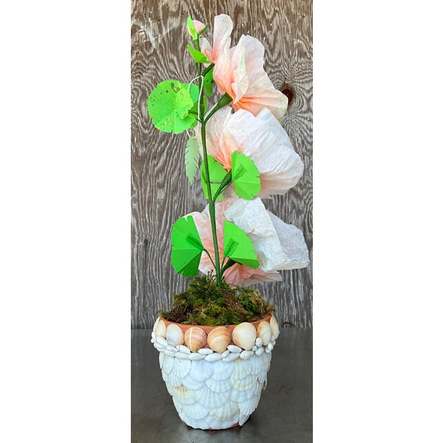 Ceramic Contemporary Hand-Rolled Paper Flowers For Sale - Image 7 of 10