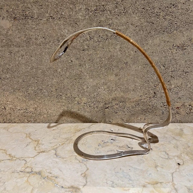 Sculptural Silver Plate Wine Holder by Eisenberg Lozano, 1960s For Sale In San Diego - Image 6 of 9