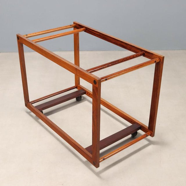 Wood Vintage Teak Trolley, 1960s For Sale - Image 7 of 9