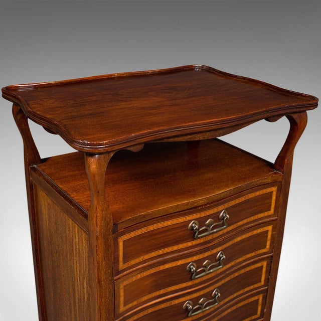 1910s Antique Edwardian English Music Cabinet For Sale - Image 9 of 13