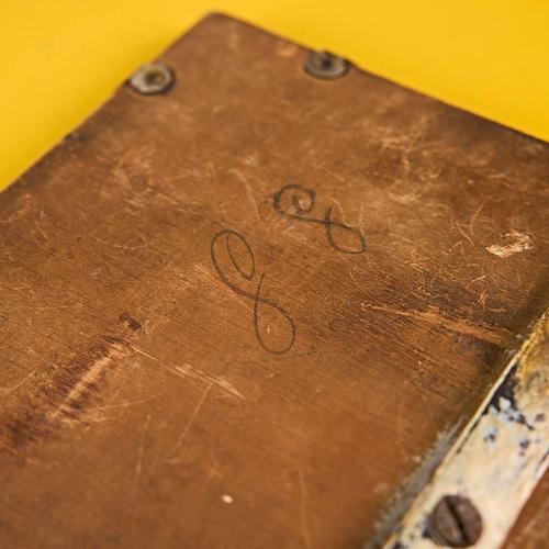 Mirror with Iron Base, Early 1900s For Sale - Image 3 of 4