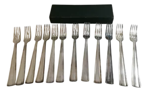 Dessert Forks by Gio Ponti for Arthur Krupp, Italy, 1940s, Set of 12