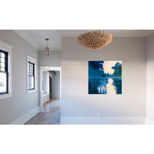 This listing is for a signed, 30 x 30 inch acrylic on canvas painting with a certificate of authentication. Drawing...