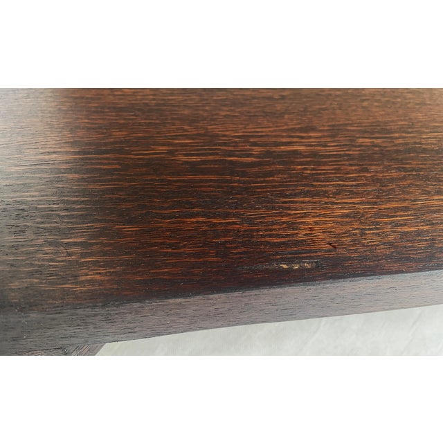 Art Deco Style Side Table in Natural Oak, 1950s For Sale - Image 11 of 18