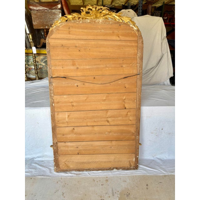 19th Century French Louis Philippe Giltwood Wall Mirror For Sale - Image 11 of 12