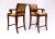 Wood Nancy Corzine Regency Bar Stools, English Walnut, Counter Height For Sale - Image 7 of 12