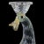Mid 20th Century Antique Barovier Toso Murano Crystal Clear Gold Flecks Italian Art Glass Duck Candlestick Sculpture For Sale - Image 5 of 10