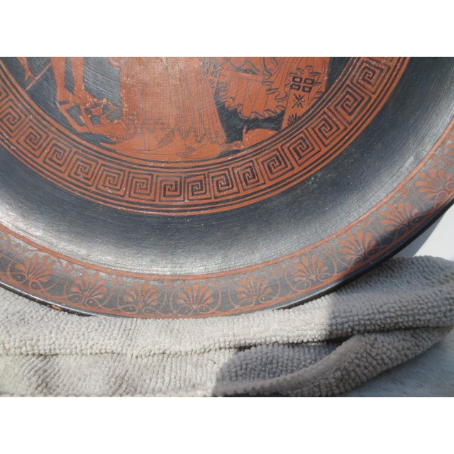 Neoclassical Greek Studio Plate of Thesus in the Realm of Ampfilicites Late 20th For Sale - Image 3 of 9
