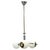 Art Deco Czech Chrome and Opaline Glass Chandelier, 1930s For Sale - Image 12 of 12