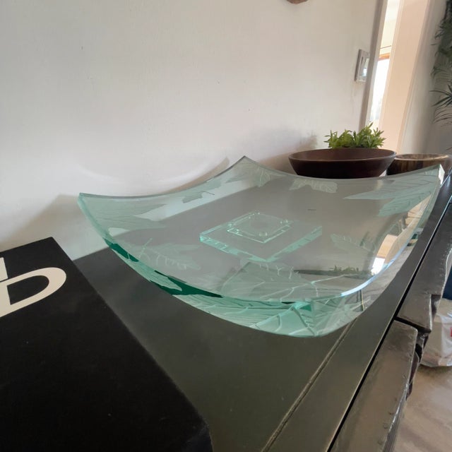 1990s Stephen Schlanser Signed Art Glass Bowl For Sale In Los Angeles - Image 6 of 11